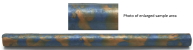 [PBAR19X300BGS] Acrylic Rods 19mm x x300mm Long Blue With Gold Swirl   