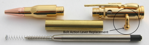 [PENBULLBALG] Bolt Action Lever Replacement Gold