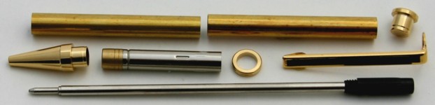 [PENMB] Pen Kit Twist Mechanism with Black Clip