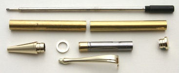 [PENSLEFG] Economical Flowline Pen Kit Twist Gold