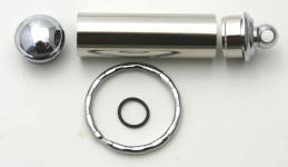 [PKRSCPC] Secret Compartment Key Ring Pill Box Chrome