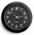 [QC37MBAB] Insert Clock 37mm Black Face Arabic Black Bezel