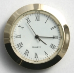 [QC37MWRG] Quartz Insert Clock 37mm White Face Roman
