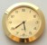 [QC50MGAG] Clock 50mm Gold Face Arabic Gold Bezel