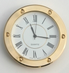 [QC56MWRG] Insert Clock 56mm White Roman Gold Bezel