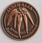 [SCARRGB]Souvenir Coin Australia River Red Gum Antique Bronze