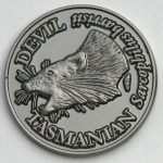 SCTDN Souvenir Coin Tasmanian Devil Antique Nickel