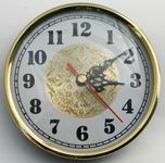 [WIC180CGGA] Clock 180mm Gold Face Arabic Numerals