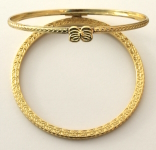 [HBLRG76] Round Box Hinge Gold 76mm 