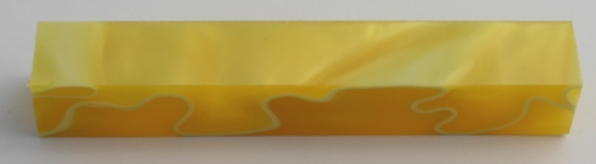 [PBAYPWR] Acrylic Pen Blank Yellow Pearl White Ribbon